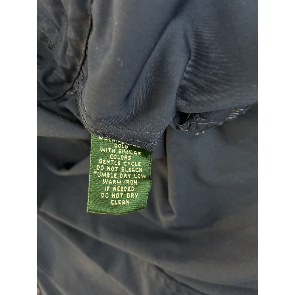 Ralph Lauren Jacket Women XL Blue LRL Zip Snap Trench Peacoat Windbreaker 0454 - Picture 11 of 16